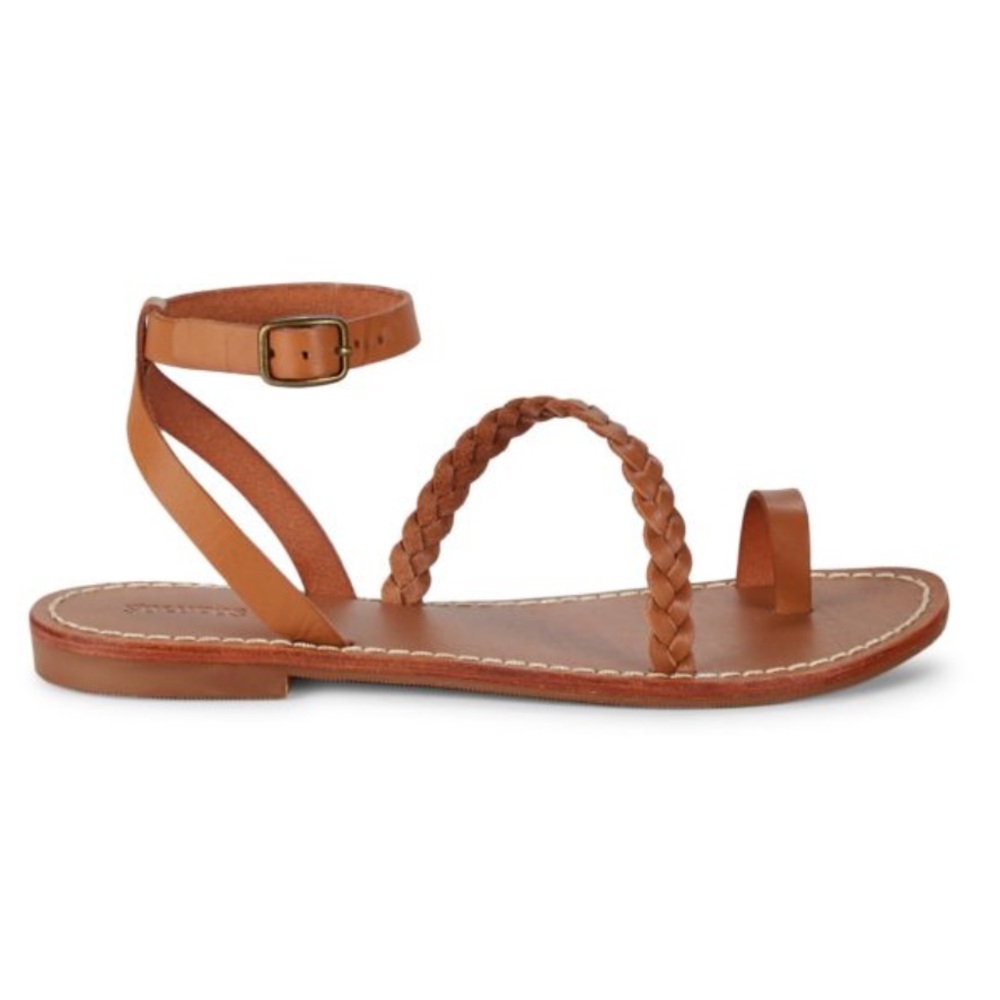 Soludos Madrid Leather Strappy Braided Sandals